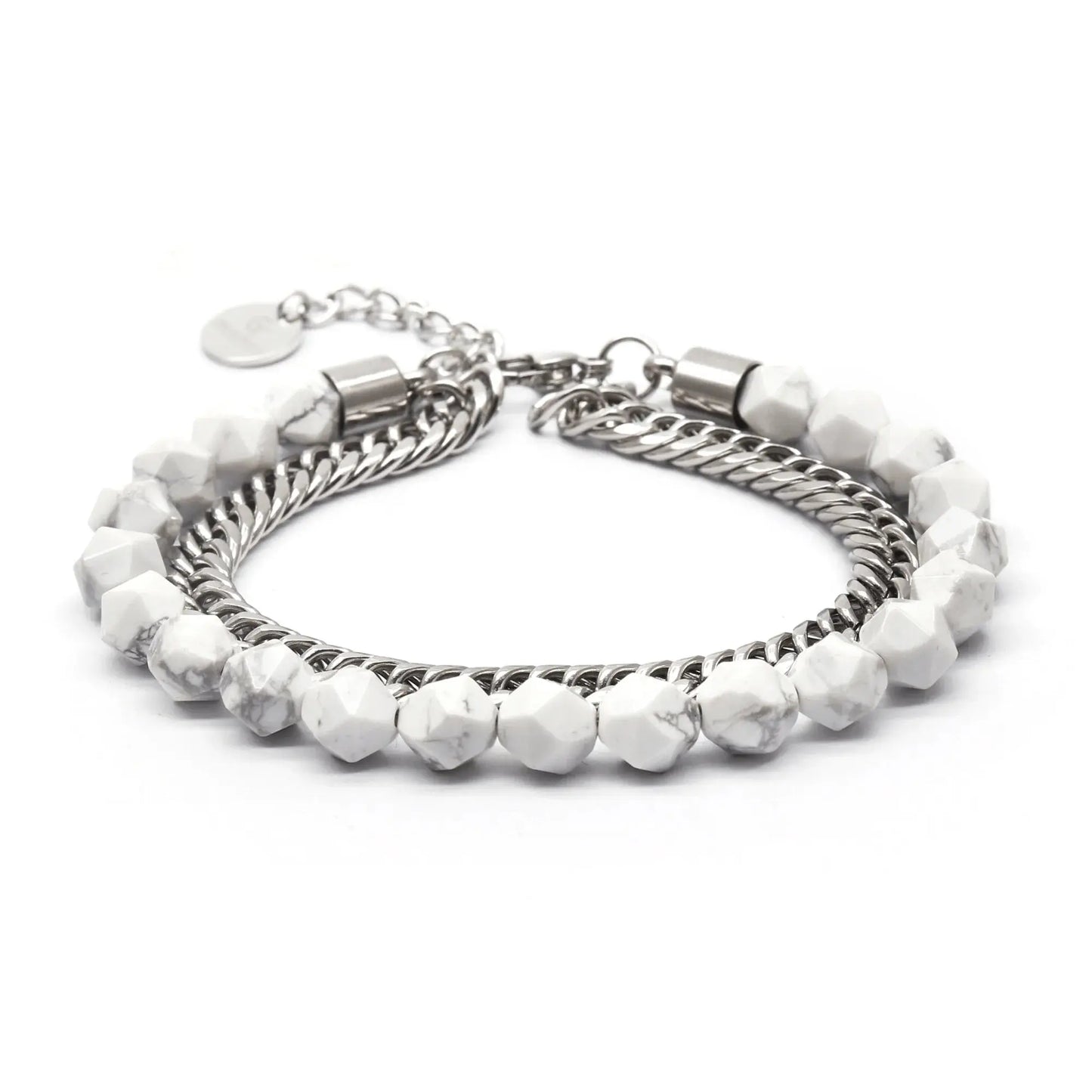 Men's HOWLITE Faceted Bracelet – product image (Default Title, Bracelet) by Lunnora