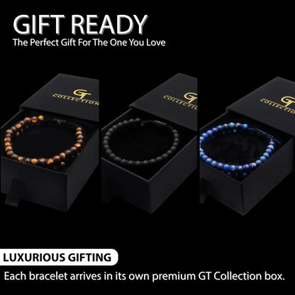 Double Bead Bracelet Set for Men – Confidence, Strength & Focus GT collection