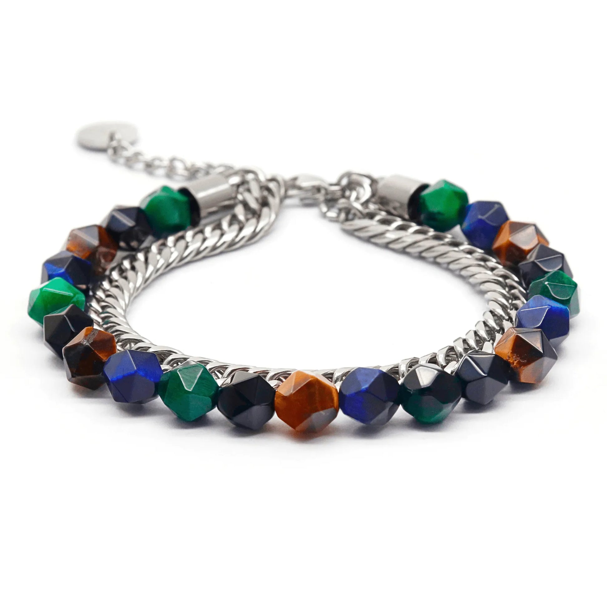 Men's MIXED TIGER EYE Faceted Bracelet – product image (Default Title, Bracelet) by Lunnora