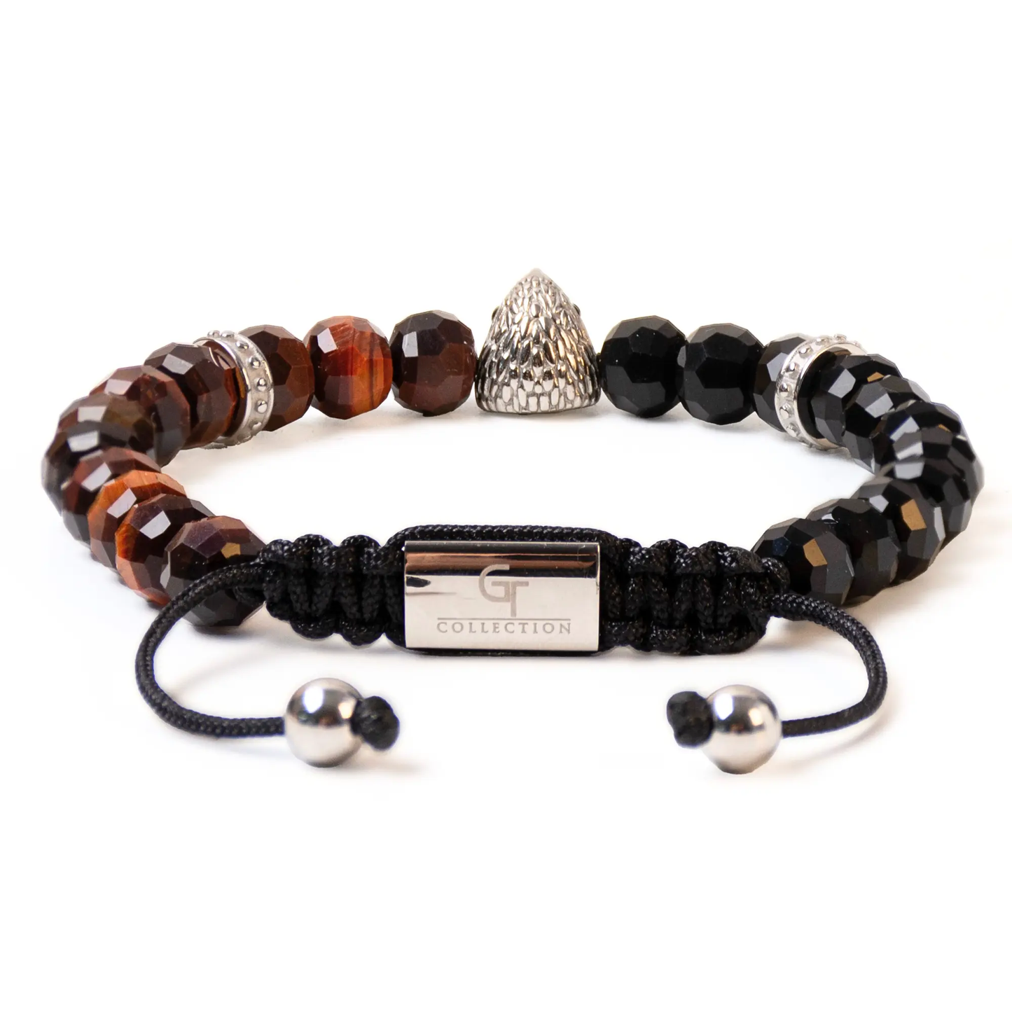Men's RED TIGER EYE, ONYX Bracelet with ARABIAN FALCON Lunnora