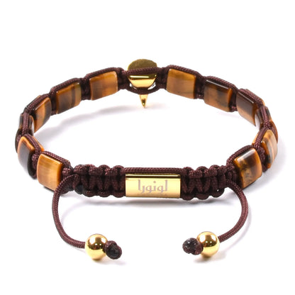 TIGER EYE Falcon Bracelet for Men - Golden ARABIAN FALCON