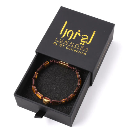 TIGER EYE Falcon Bracelet for Men - Golden ARABIAN FALCON