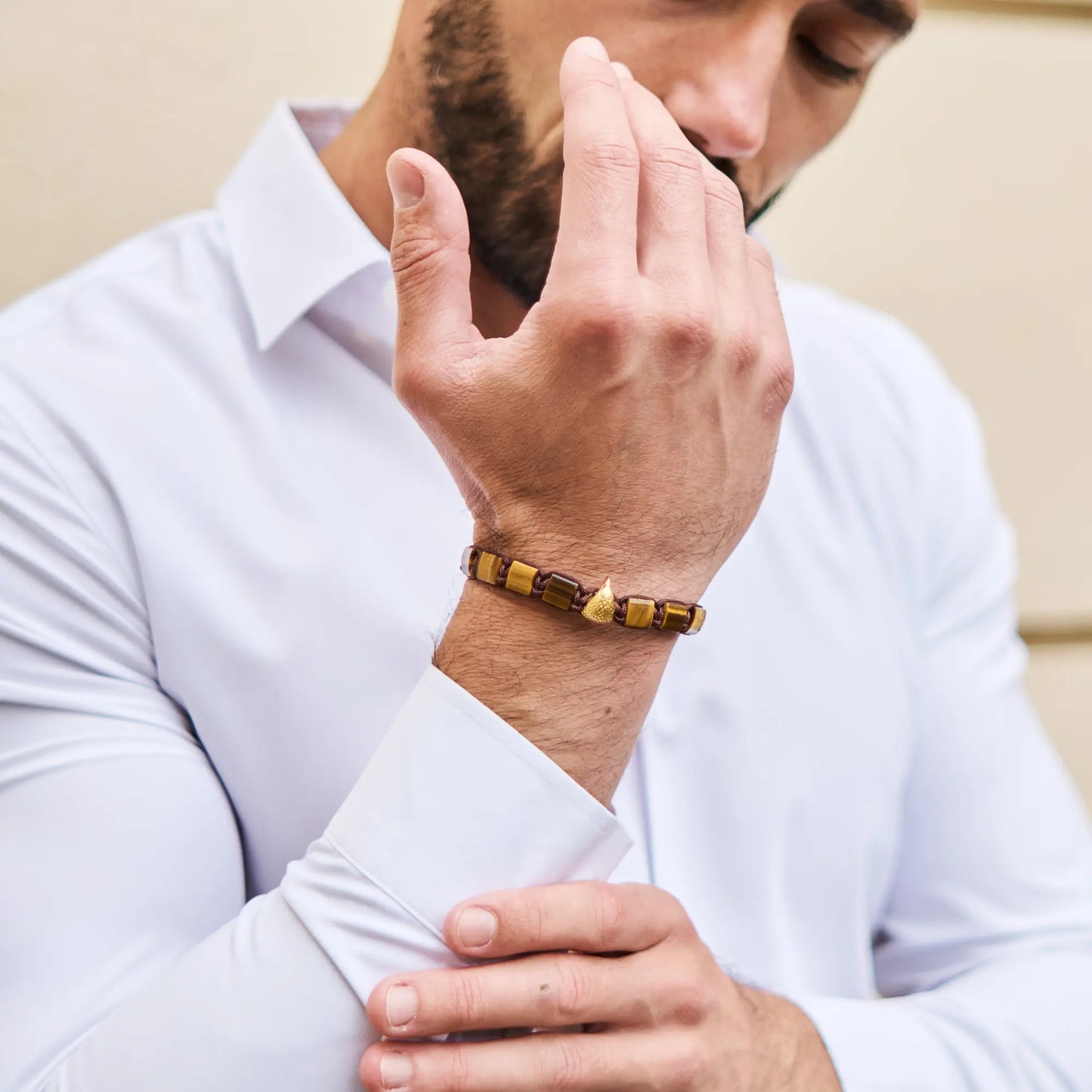 TIGER EYE Falcon Bracelet for Men - Golden ARABIAN FALCON