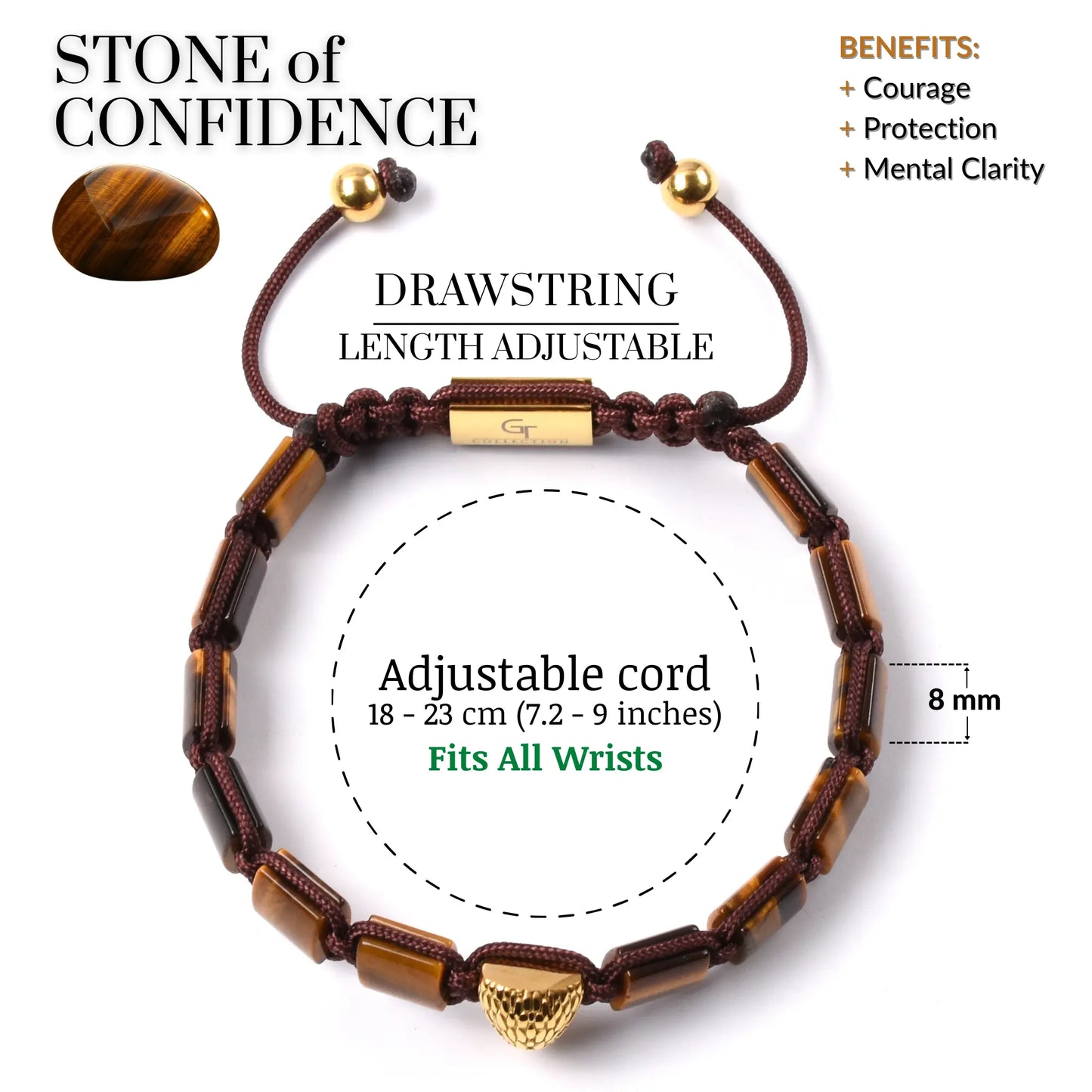 TIGER EYE Falcon Bracelet for Men - Golden ARABIAN FALCON