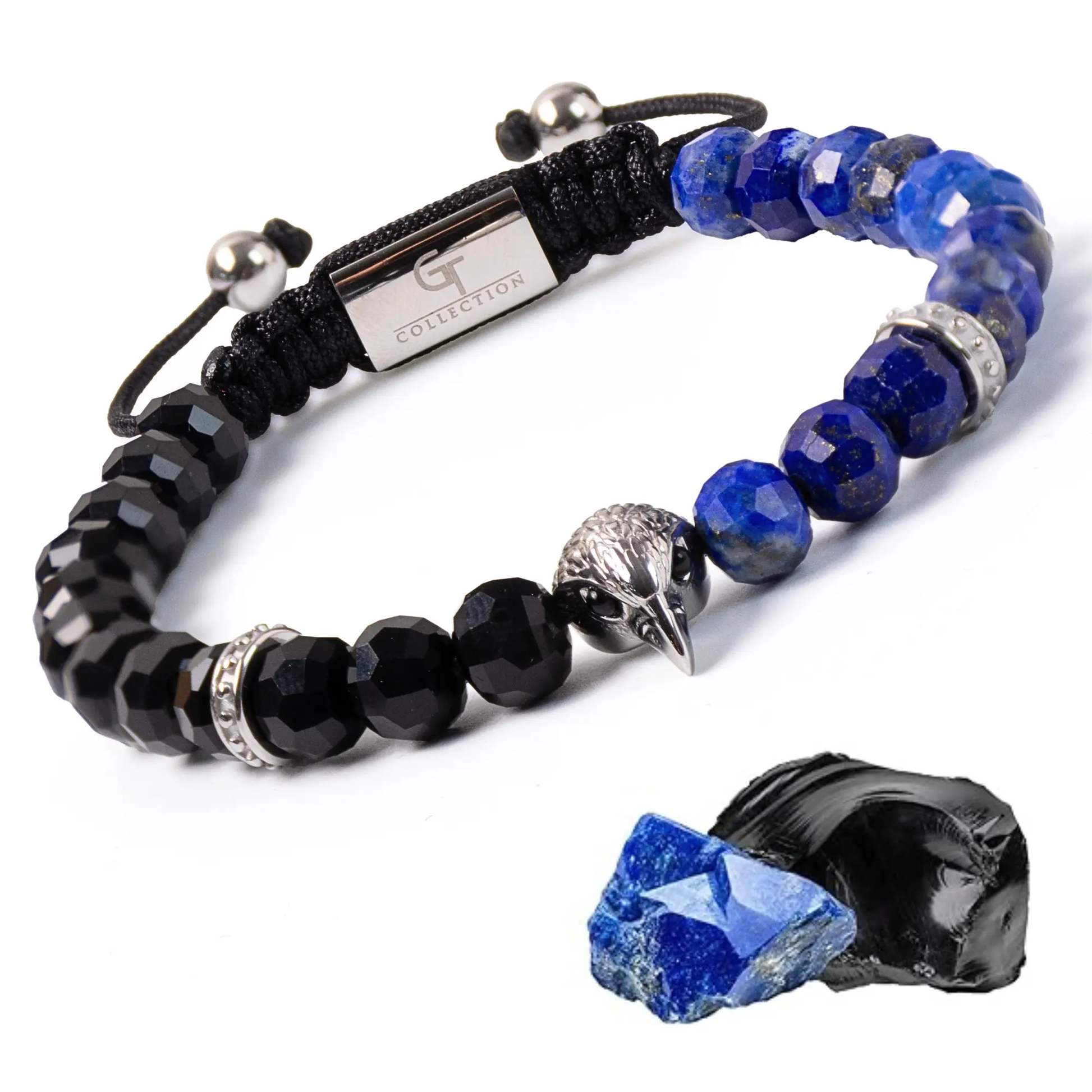 Men's LAPIS, ONYX Bracelet with ARABIAN FALCON Lunnora