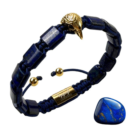 LAPIS LAZULI Falcon Bracelet for Men – Golden ARABIAN FALCON