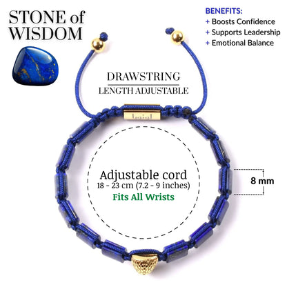 LAPIS LAZULI Falcon Bracelet for Men – Golden ARABIAN FALCON