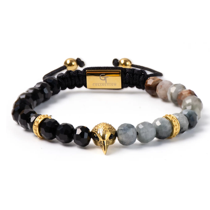 Men's EAGLE EYE, ONYX Bracelet with ARABIAN FALCON Lunnora