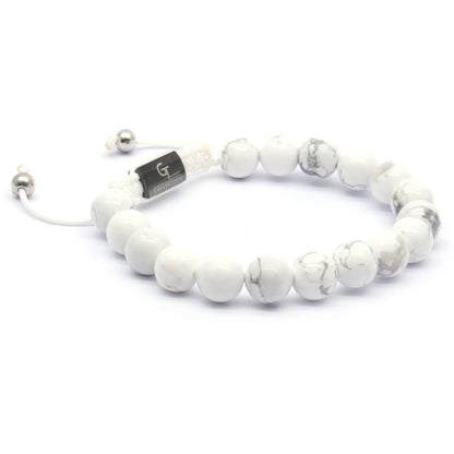 Harmony Set | Men's Howlite Leopard Bracelet Stack