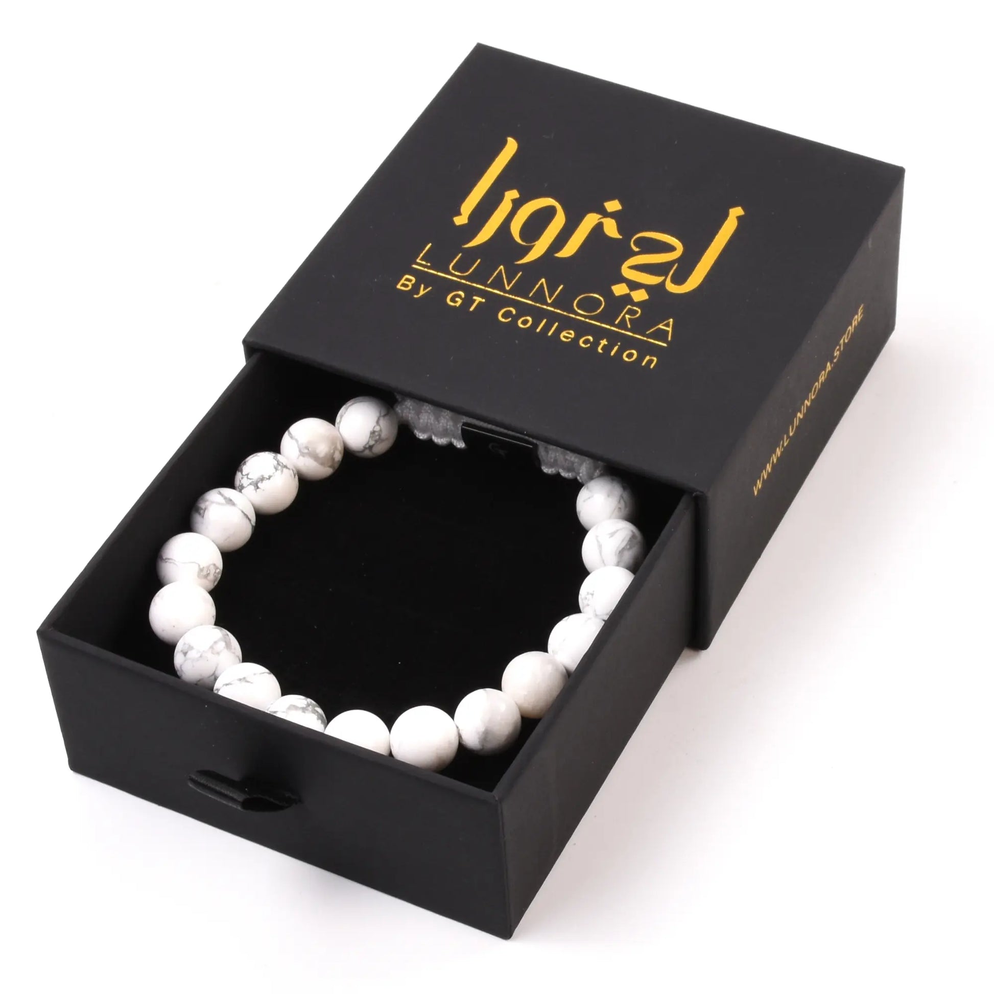 Men's HOWLITE Beaded Bracelet Lunnora