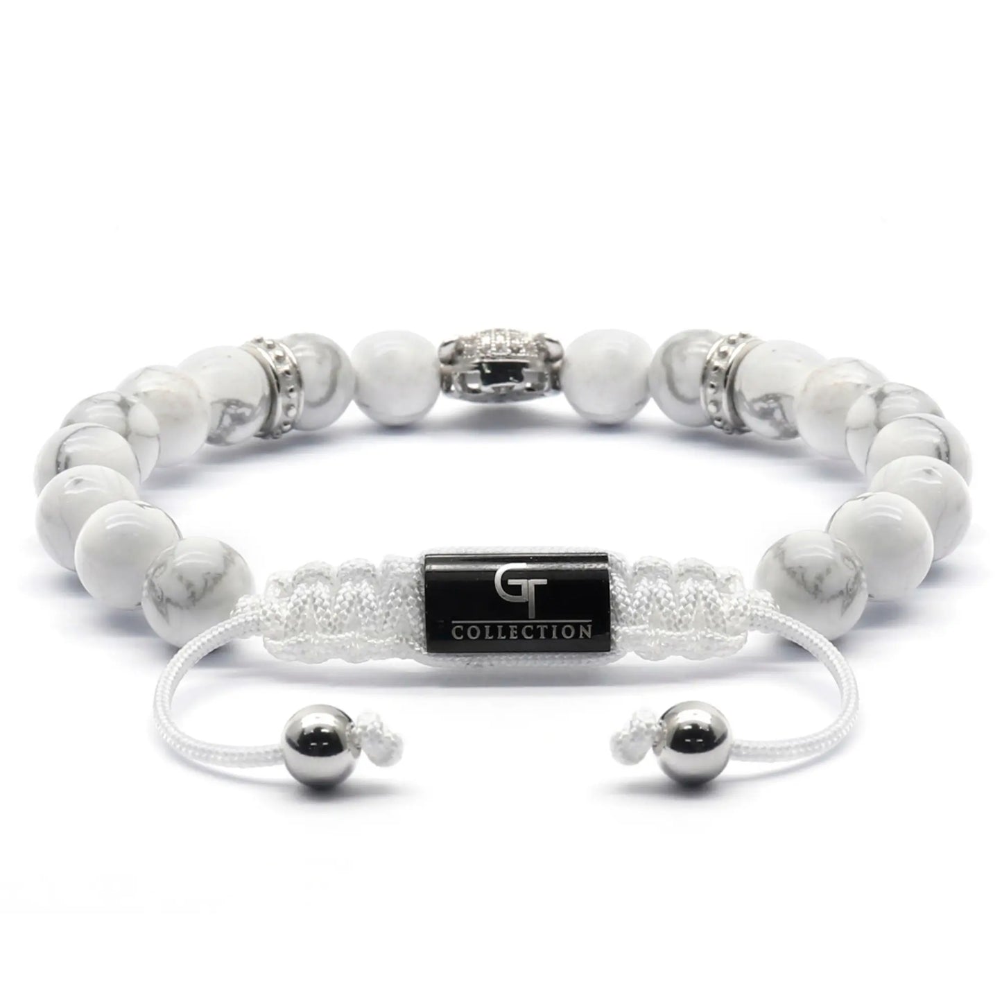 Harmony Set | Men's Howlite Leopard Bracelet Stack
