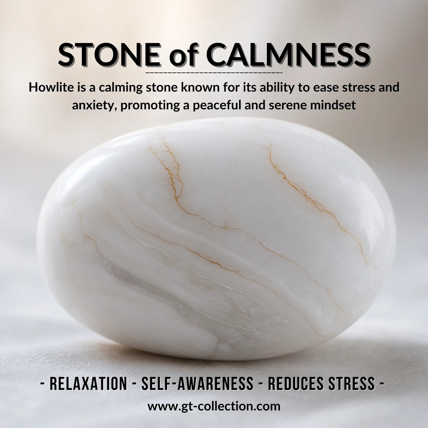 3 PIECE SET - HOWLITE Bracelets - The Calmness Set GT collection