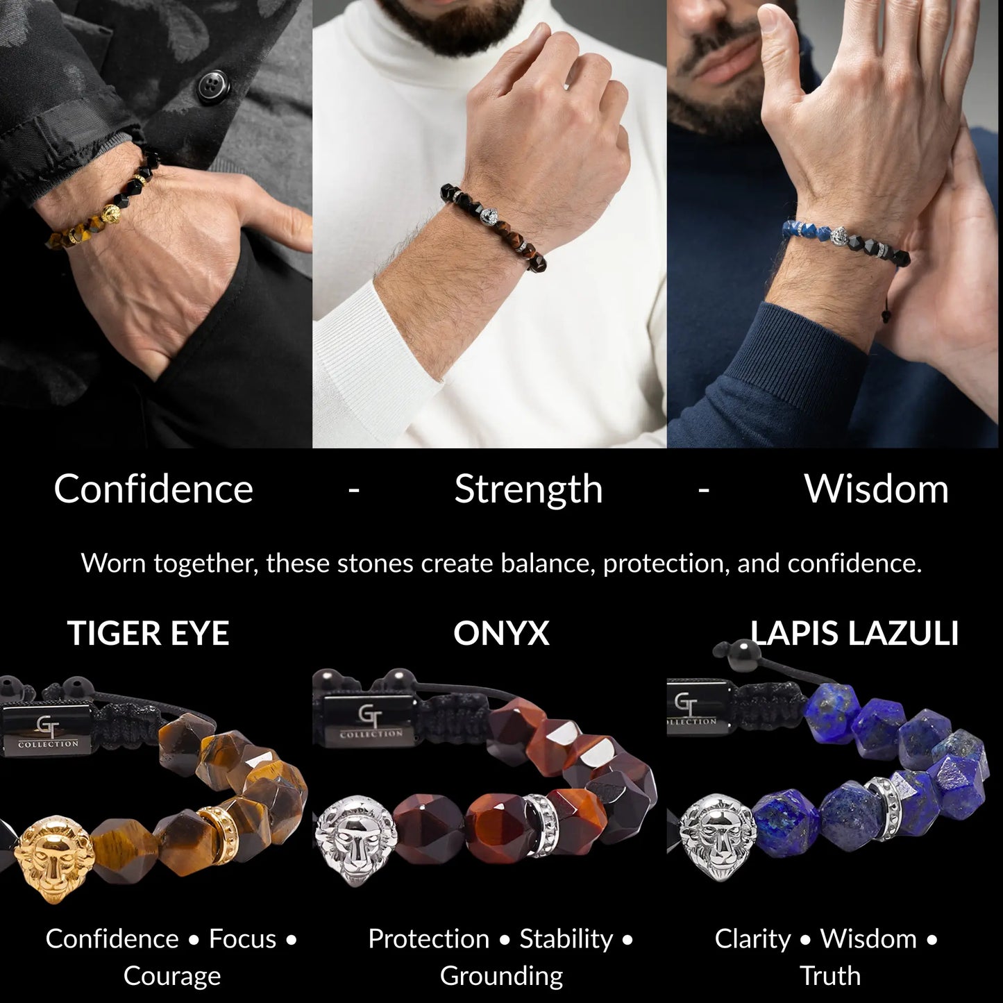 Lion King Bracelet Set for Men – Power, Confidence & Leadership GT collection