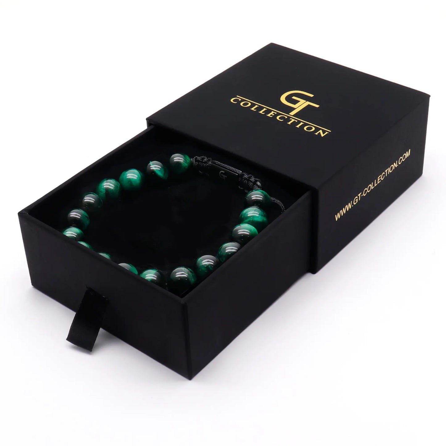2 Piece Leadership Set | Men's Green Tiger Eye Lion Bracelet Stack