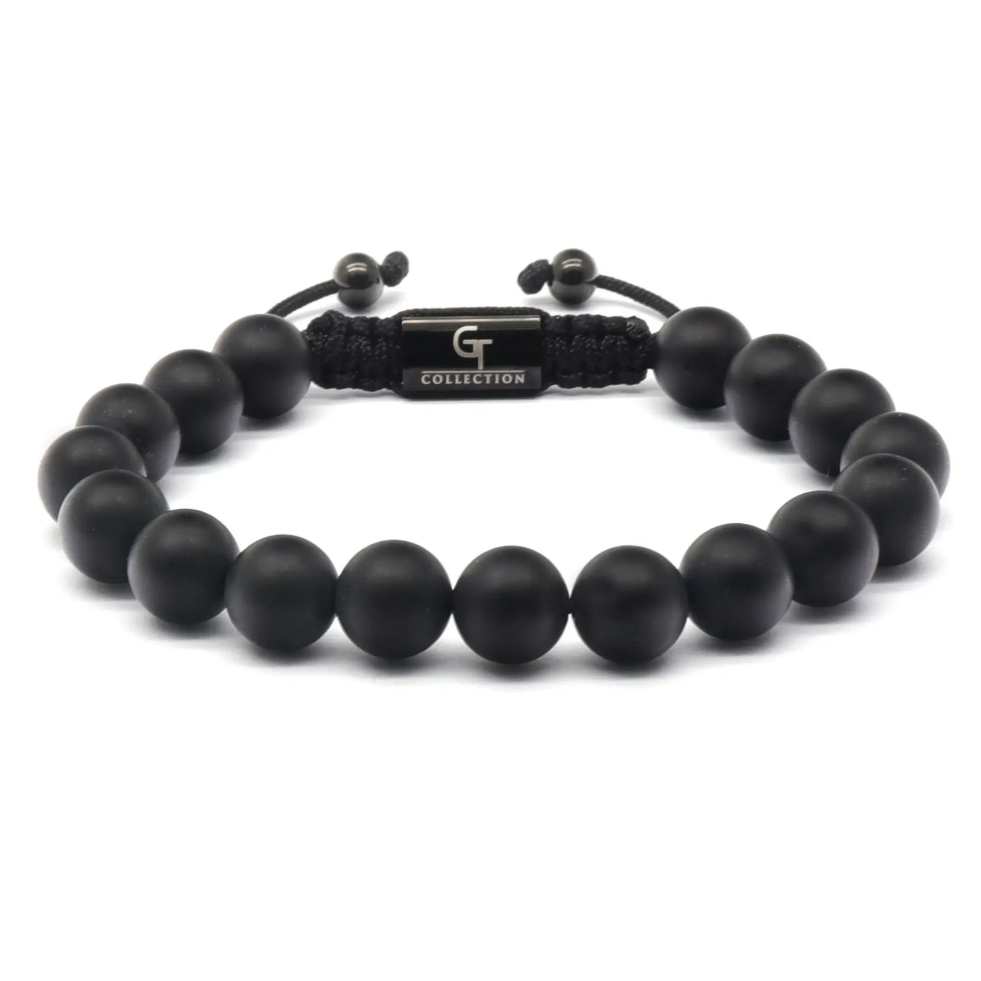 3 PIECE SET - BLACK ONYX Bracelets - The Strength Set GT collection