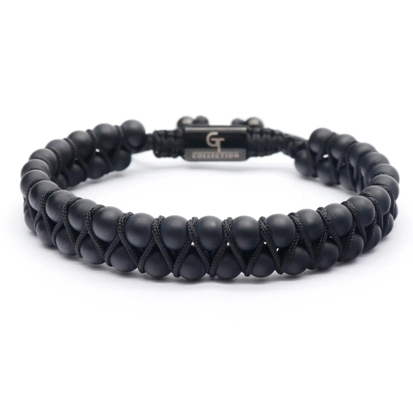 3 PIECE SET - BLACK ONYX Bracelets - The Strength Set GT collection