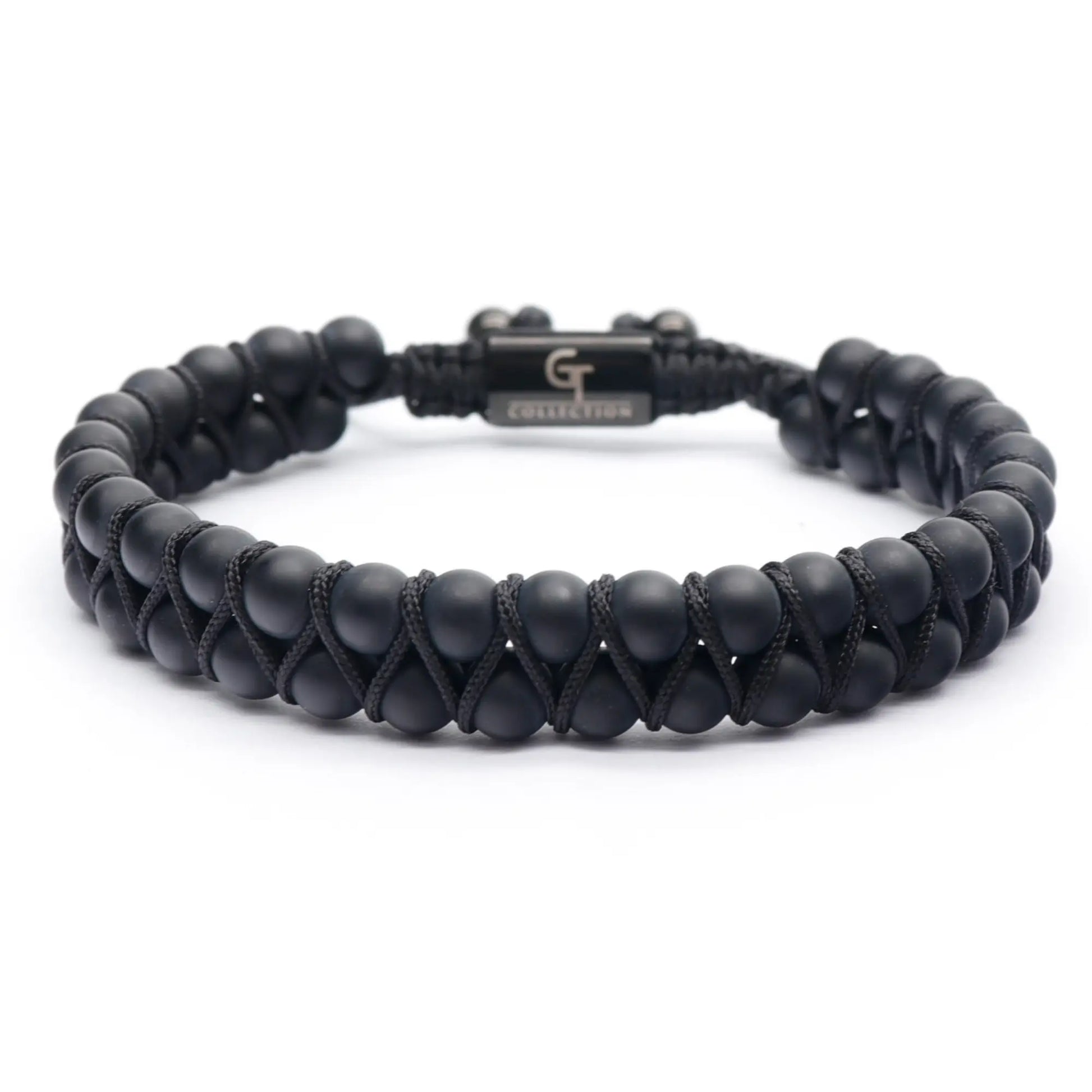 3 PIECE SET - BLACK ONYX Bracelets - The Strength Set GT collection