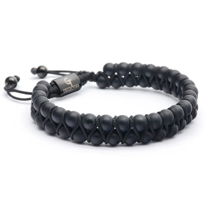 3 PIECE SET - BLACK ONYX Bracelets - The Strength Set GT collection