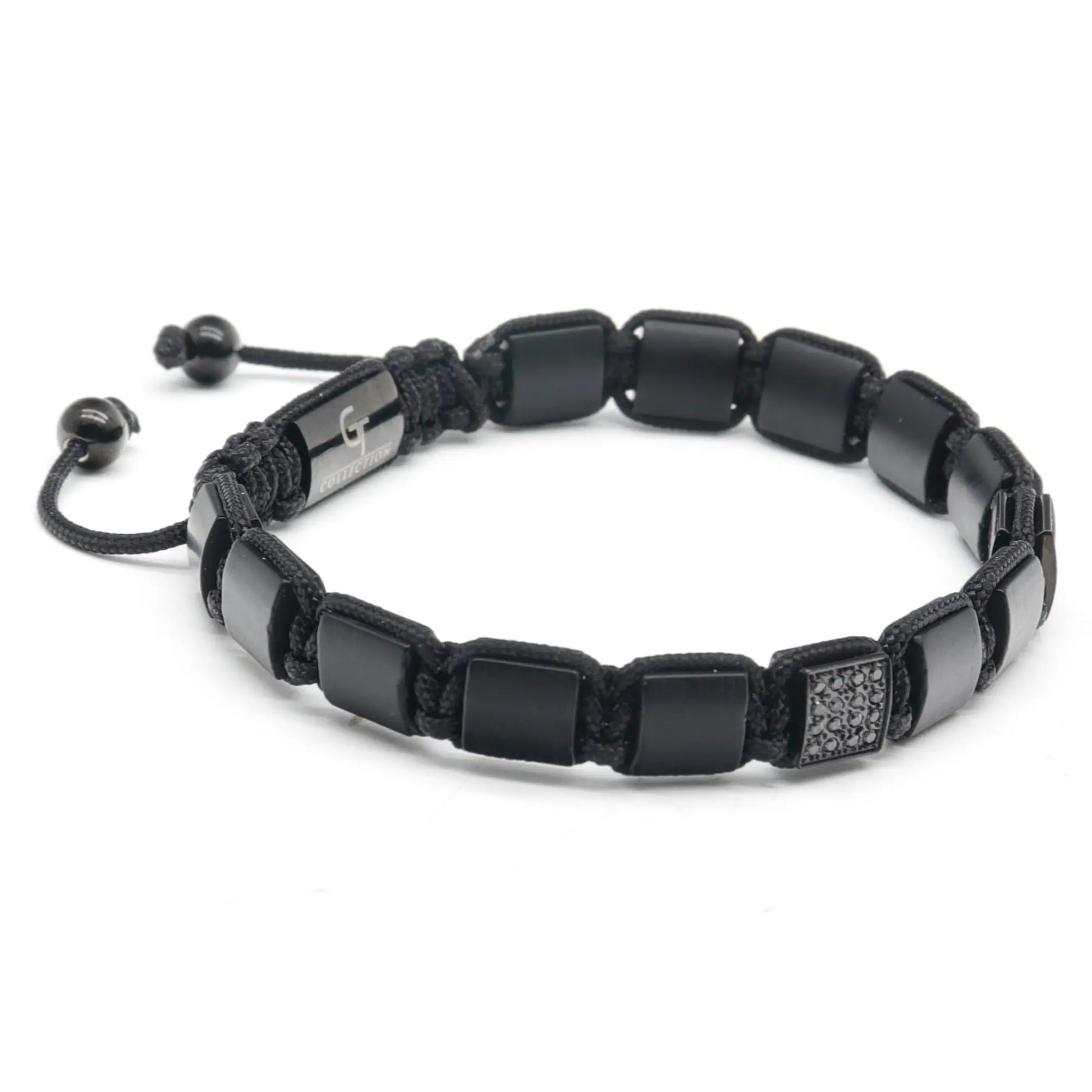3 PIECE SET - BLACK ONYX Bracelets - The Strength Set GT collection
