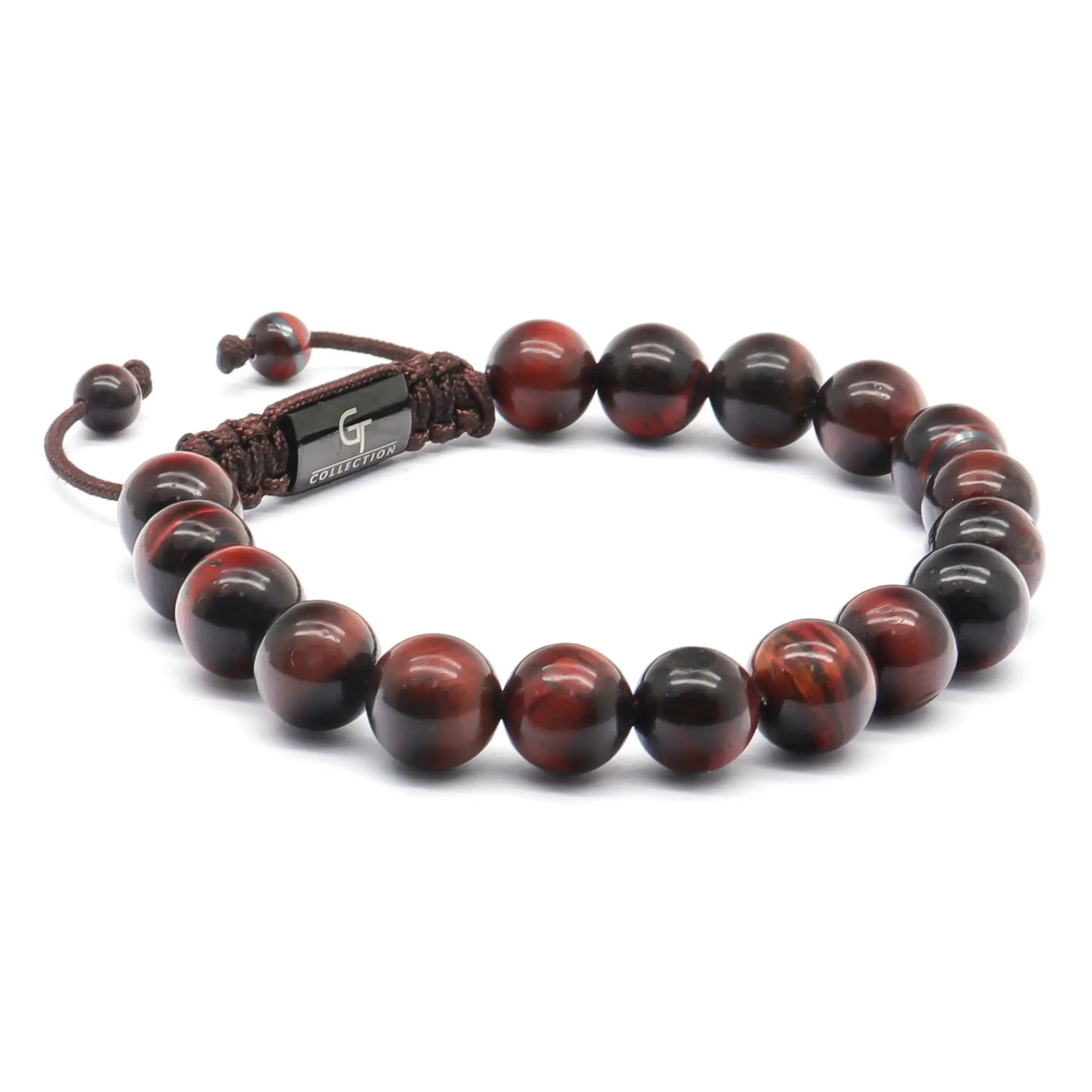 2 Piece Momentum Set | Men's Red Tiger Eye Lion Bracelet Stack