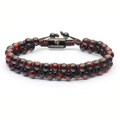 3 PIECE SET - RED TIGER EYE Bracelets - The Motivation Set GT collection