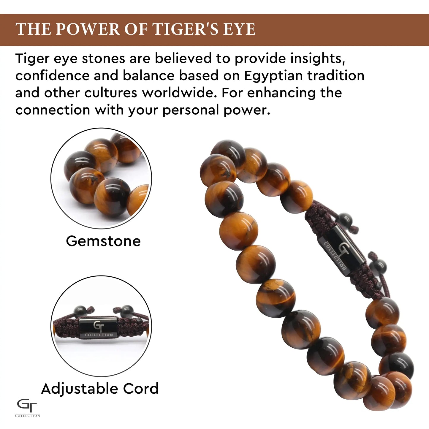 2 Piece Set – Tiger Eye Bracelets for Men | The Lion King Set