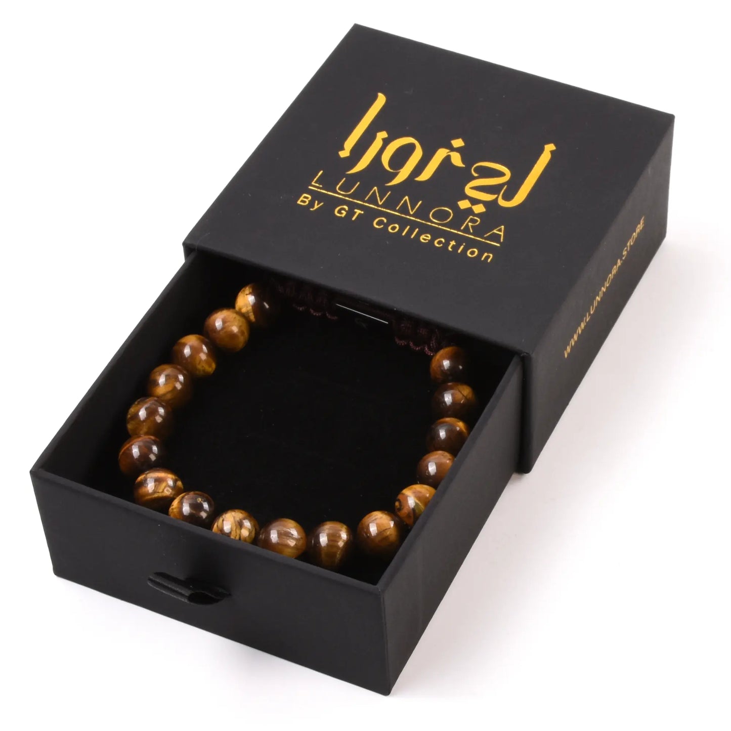 Men's TIGER EYE Beaded Bracelet Lunnora