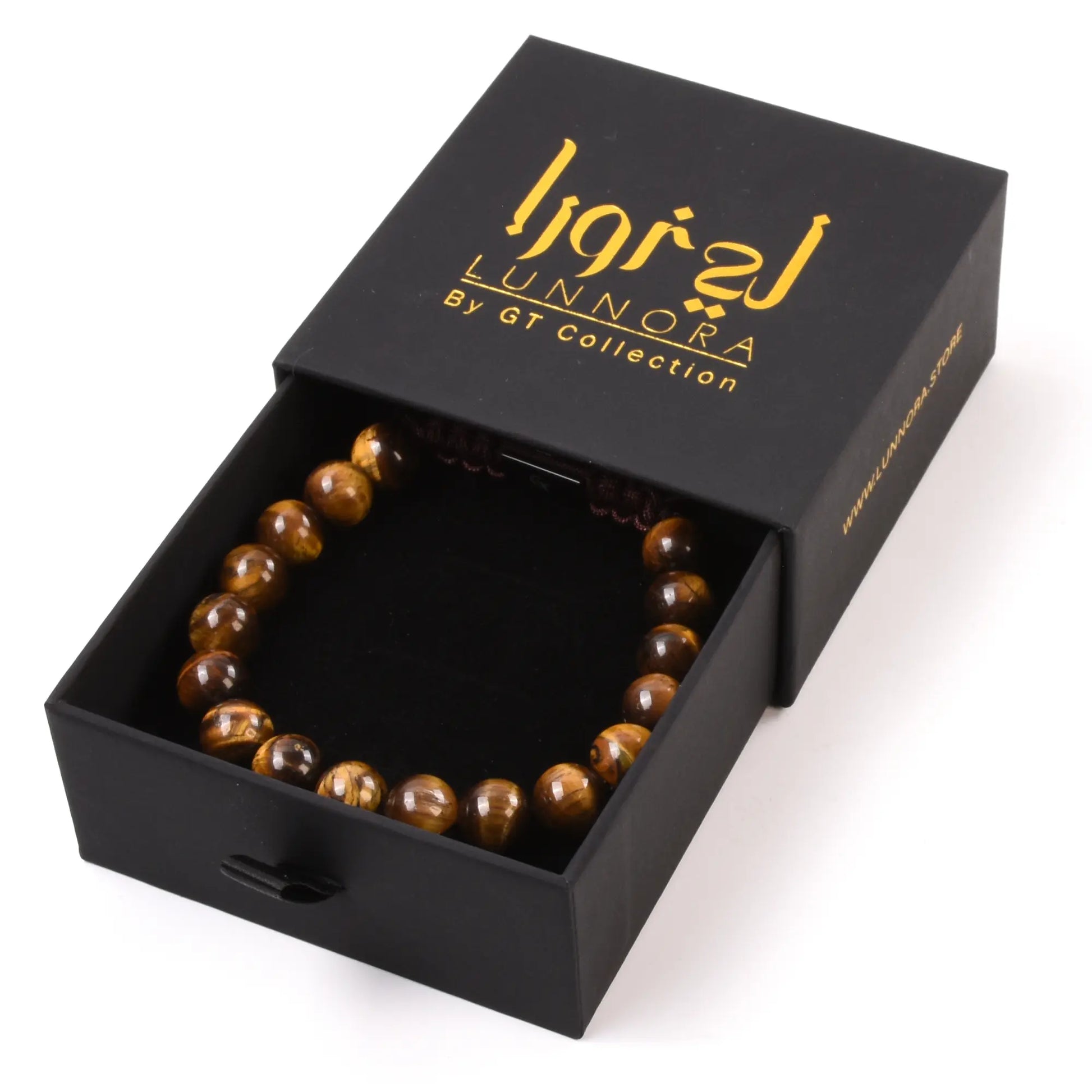 Men's TIGER EYE Beaded Bracelet Lunnora