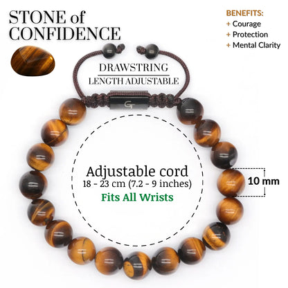 2 Piece Set – Tiger Eye Bracelets for Men | The Lion King Set