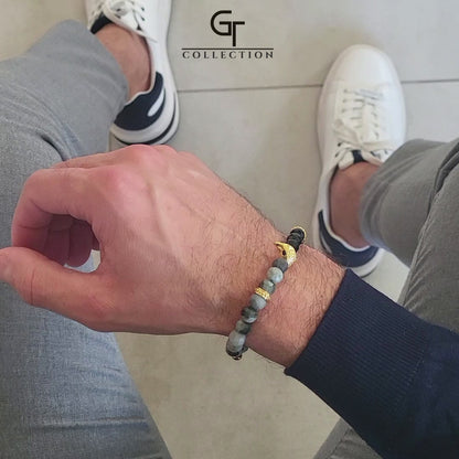 Men's EAGLE EYE, ONYX Bracelet with ARABIAN FALCON